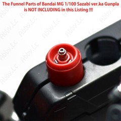 for MG 1/100 Sazabi ver ka Fin Funnel CJ Model Silver/Gold Muzzle Thruster Set