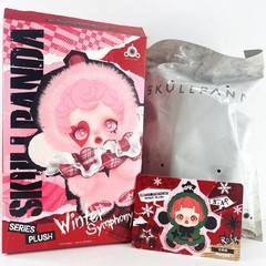 POP MART SKULLPANDA Winter Symphony Plush Dolls Partita Open Box in Sealed Bag
