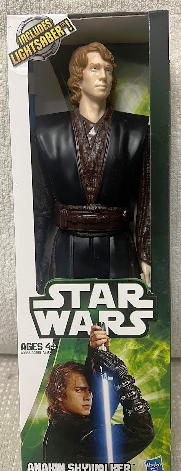 Star Wars Anakin Skywalker 12″ Action Figure include LightSaber Green Box Hasbro