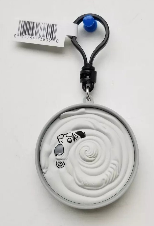 2024 Monogram 2.70″ Junji Ito Uzumaki Anime B&W “Spiral Dad” 3D Figural Bag Clip