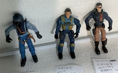 Lanard The Corps! Action Figures Lot of 3 approx 4″ From years 2003, 2005 & 2019