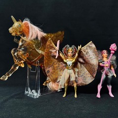 VINTAGE 1984 STARBURST SHE-RA GLIMMER & CRYSTAL SWIFT WIND PRINCESS OF POWER