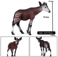 Okapi Toy Action Figure Small Animal Figurine Doll Gift for Kids