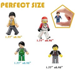 36PCS Minifigures, Mini Figure Toy, Action Figure Stuffer, Minifigures Buildi…