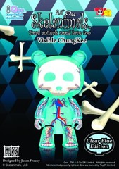 SEALED ORIGINAL BEAR SKELANIMALS ARTIST SERIES 2.5″ CHUNGKEE GLACIER BLUE RARE