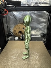 Area 51 Green Alien Action Figure 7” Tall Bronze Silk Version!