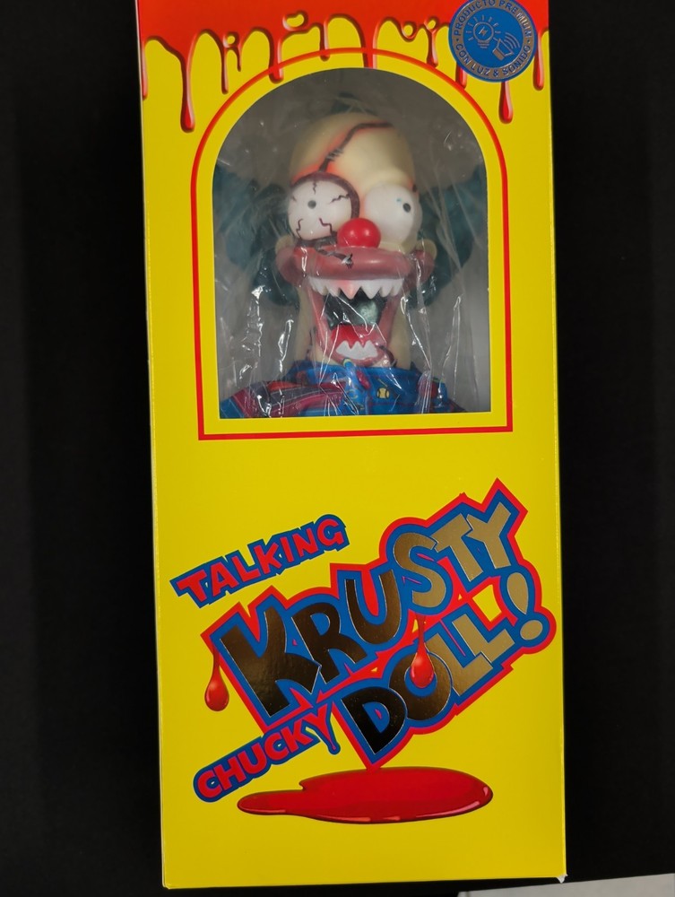 The Simpsons PARODY Krusty The Clown Childs Play Chucky Doll 14” Made In Mexico