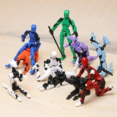 New Titan 13 Action Figures T13 Figure 3D Printed Multi-Jointed Movable Lucky 13