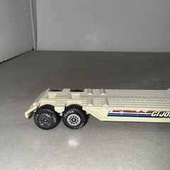 Vintage 1992 TONKA GI Joe MILITARY MACHINES Flat Bed Tractor Tráiler