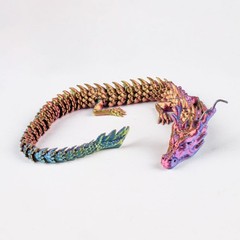 3D Printed Chinese Dragon Full Body Joints That Can Move Home Furnishings AE