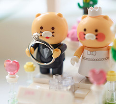 KAKAO Friends Happy WEDDING BRICK Figure DIY Blocks *US-duty Paid
