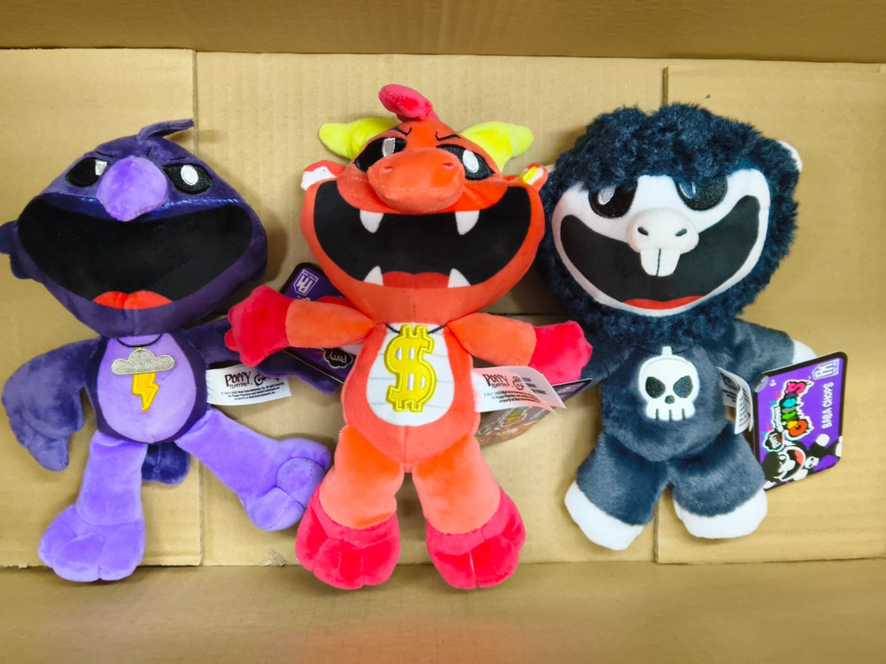 Set of 3 Baba Chops Poe Simon Smoke Poppy Playtime Nightmare Critters 8″ Plush