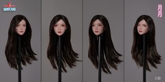 Z6TOYS 1/6 Female Head Sculpt BROWN Movable Eyes For 12″ Figure ZC016 D ❶USA❶