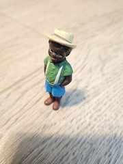 Vintage Little Rascals Stymie Figure Black Boy in Hat Character PVC Hard to Find