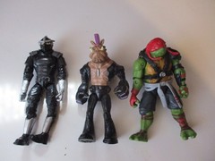 3 Teenage Mutant Ninja Turtles 2015 Movie Action Figure Lot TMNT Paramount Pics
