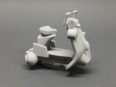 CUSTOM SCI FI SCOOTER SPEEDER VESPA 1:18 scale diorama GI JOE STAR WARS