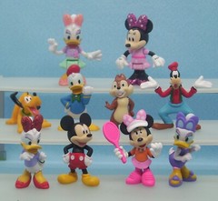 Disney Character Toys Set Of 10 PVC 2.5″ Tall Varies Mickey Minnie Donald Pluto