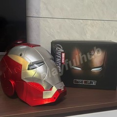 Iron Man Helmet Mk5 Electric Touch Control Helmet 1/1 Cosplay Led Eyes Mask