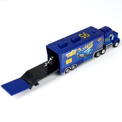 Set of 2 Disney Pixar Cars No.51 Fabulous Lighting McQueen Hauler Truck Toy Gift
