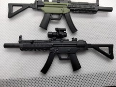 MP5 Submachine Gun 1:12 Scale Rifle Weapon Action Figure Accessory Force
