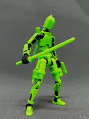 Titan 13 Action Figure Articulated Dummy 13 Robot w/ Weapons & Extra Hands