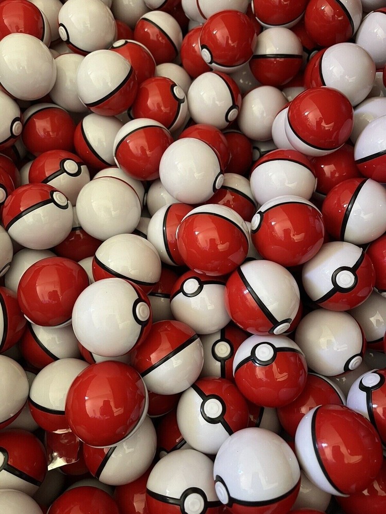 5cm/2” empty Pokeballs Toy Capsules Kids Bday Party Favor Xmas Stocking Stuffer