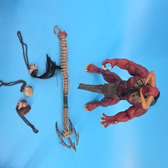 Chaos Comics Lucifer-Dark Alliance Action Figure Red Demon with Skull Staff