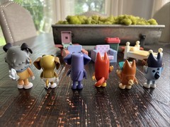 Bluey Lot of Dog Figures + House Furniture Accessories Moose Toys