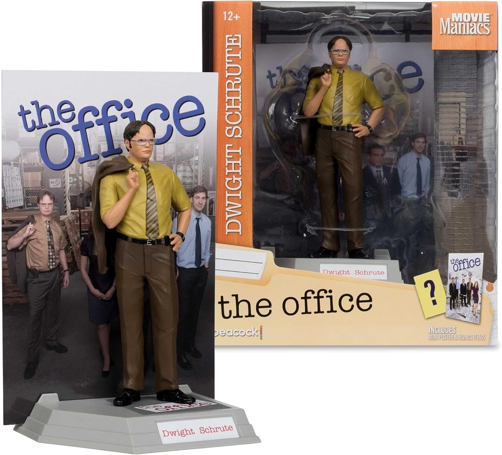 The Office Dwight Schrute Movie Maniacs Action Figure Brand NEW Limited Edition
