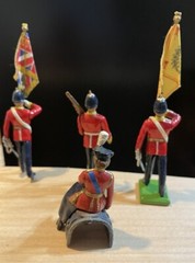1984 Vintage Britania England Princess Anne & 1988 W. Britain Color Guard Figure