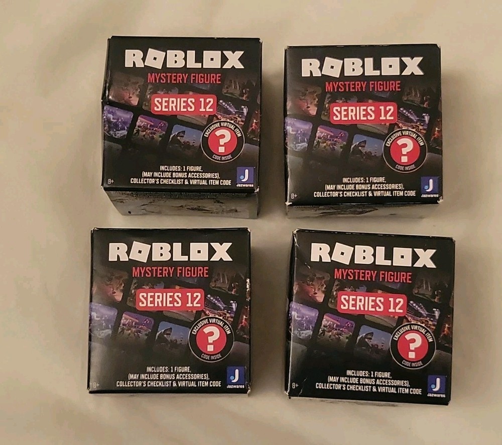 4 Roblox Series 12 Mystery Figures Virtual Item – Factory Sealed – Brand New