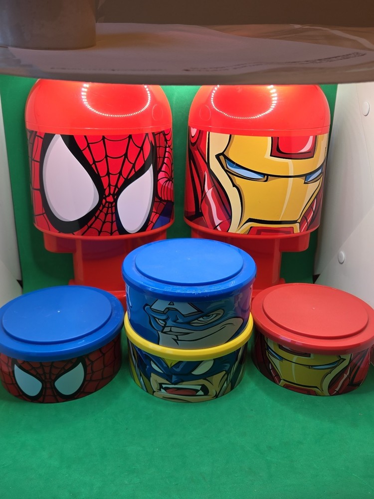 Marvel Bonkazonks Headquarters Set Of 2 24pc- 4 – 10pc Cont Lot 88 Total