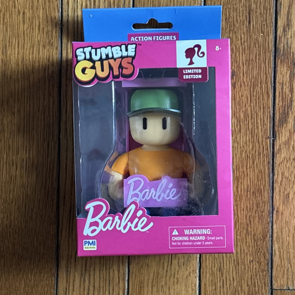STUMBLE GUYS LEGENDARY BARBIE LIMITED EDITION BOXED 4″ FAN GUY