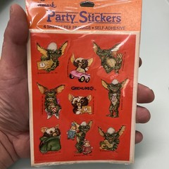 1984 Gremlins Vintage Advertising Movie Stickers – Hallmark, Mint in Package NOS
