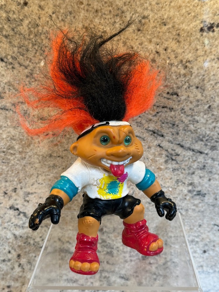 Vintage 1992 Hasbro Battle Troll 4.5″ Action Figure – Thrasher Skater