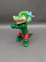 Vintage 1985 Funny Foots Alligator Crocodile Grabber Hugger Figure Toy Dinosaur