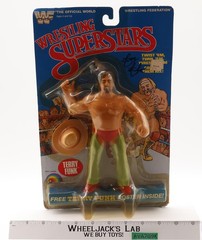 Terry Funk AUTOGRAPHED WWF Wrestling SuperStars w/ Poster NEW SEALED