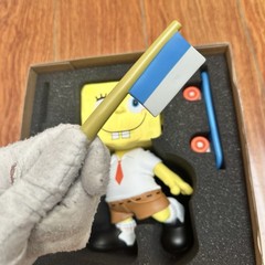 SpongeBob Blockhead 9″ Vinyl Figure Toy Skateboard Skater Bob Dob Martian Toys