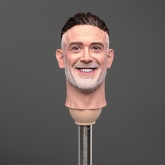 1:6 Male Actor Head Sculpt Carved Model Fit 12” Soldier Action Figure Body Toys