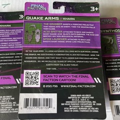 3 Pack Final Faction Kharn Hive: Quake Arms ,SYNTHOID Action weapons- New