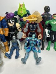 Collector Reseller Lot Of 13 Various Action Figures From Various Years DC Etc