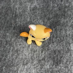Littlest Pet Shop Beige Glitter Cat #626 Figure Hasbro 2007 LPS Collectible