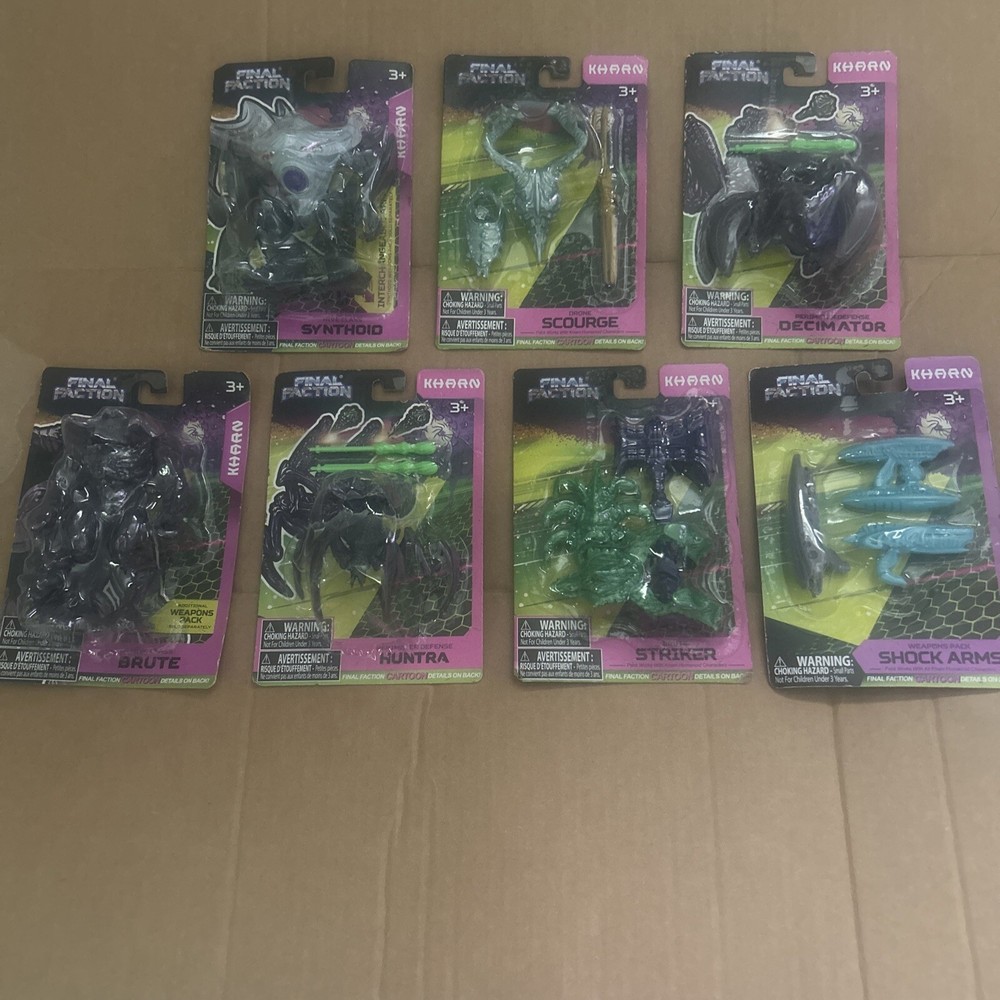 Final Faction Kharn Hive Class Synthoid Action Figure set Of 7 New