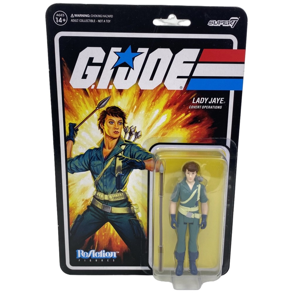 ReAction G.I. Joe Lady Jaye 3.75″ Action Figure Super7 Sealed New
