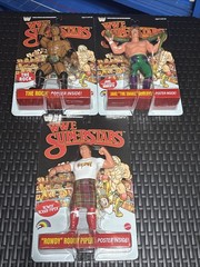 WWE LJN Wave 3 LOT Rock Rowdy Piper Jake Snake Roberts Black Chase Figures