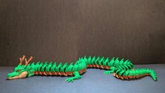 Articulating Shenron Dragon Toy 3D Printed