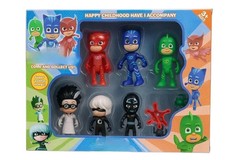 PJ Masks Collectible 6-Piece Figure Set, Kids Toys for Ages 3 Up FREE SHIPPING
