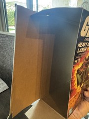 G I Joe HAL HEAVY ARTILLERY LASER 1982 with Box & Data Card & Figure Included