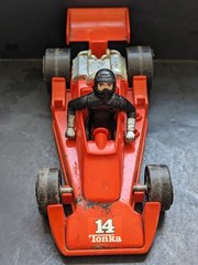 Vintage 1979 Tonka Aj Foyt Jr Race Car with Figure #14 Indy Formula One 1 Driver