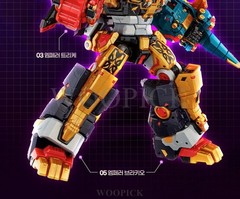 Miniforce Dinoid Warrior DINO EMPEROR 5-Robot Combine Transformer Robot Toy 2025